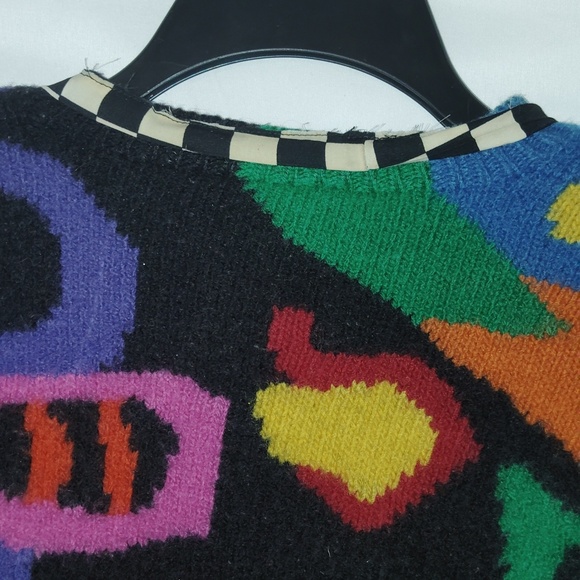 Colorful Abstract Pattern Women's Sweater - Picture 6 of 7